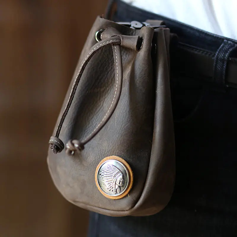 Men's Handmade Vintage Cowhide Waistpack