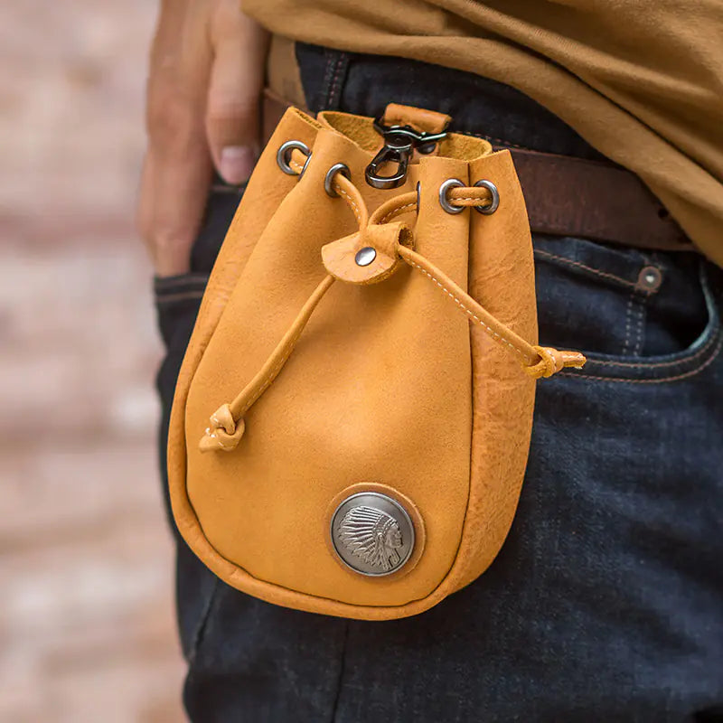 Men's Handmade Vintage Cowhide Waistpack