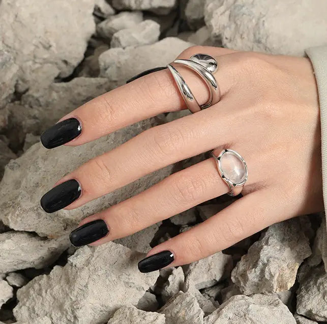 Vintage Micro Crystal Ring Set