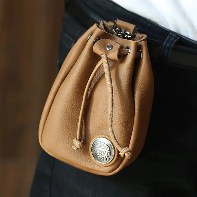 Men's Handmade Vintage Cowhide Waistpack